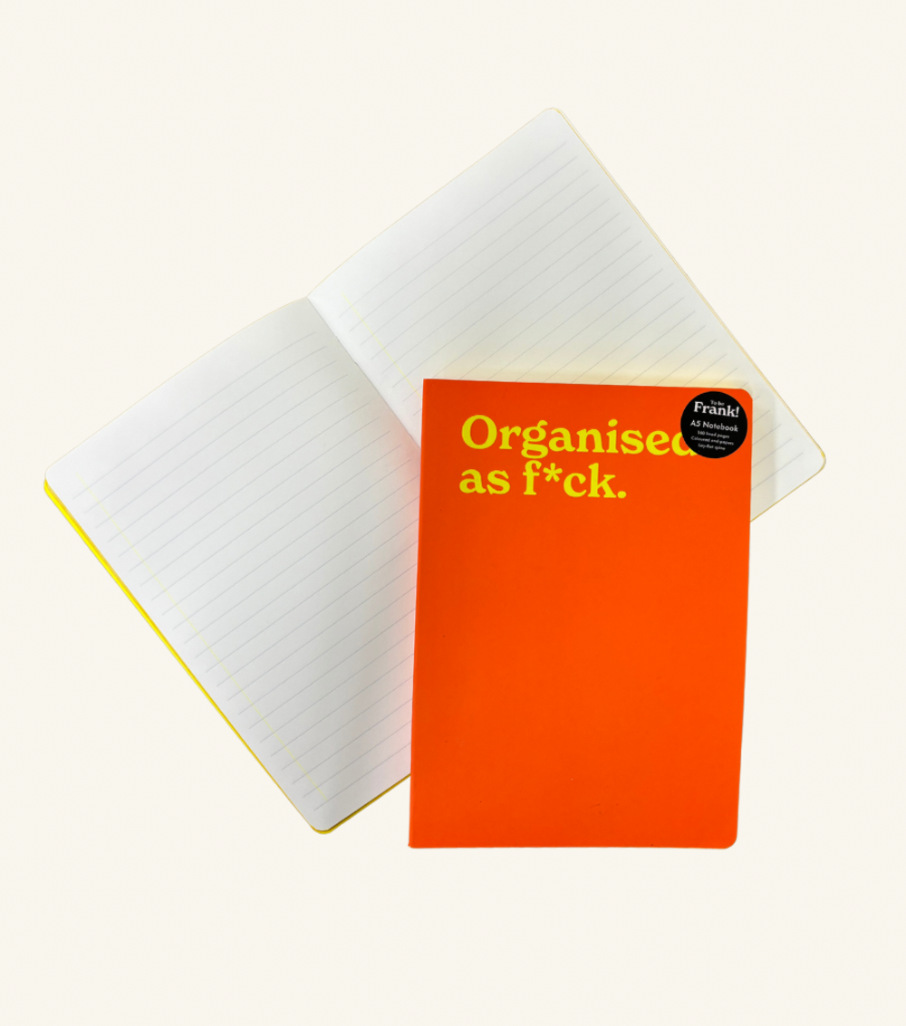 Organised As Fck Notebook