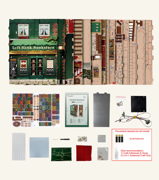 Book Nook - Left Bank Bookstore Light Up 3D Puzzle