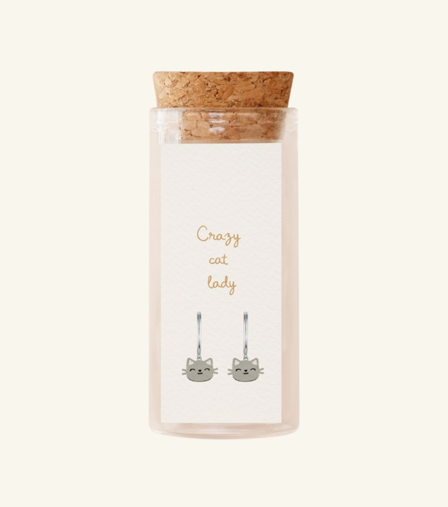 &M Petites Cat Hanging Earring