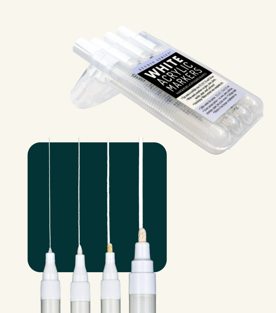 Studio Series White Acrylic Markers