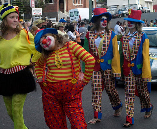 An image of our daughters in an early festival parade
