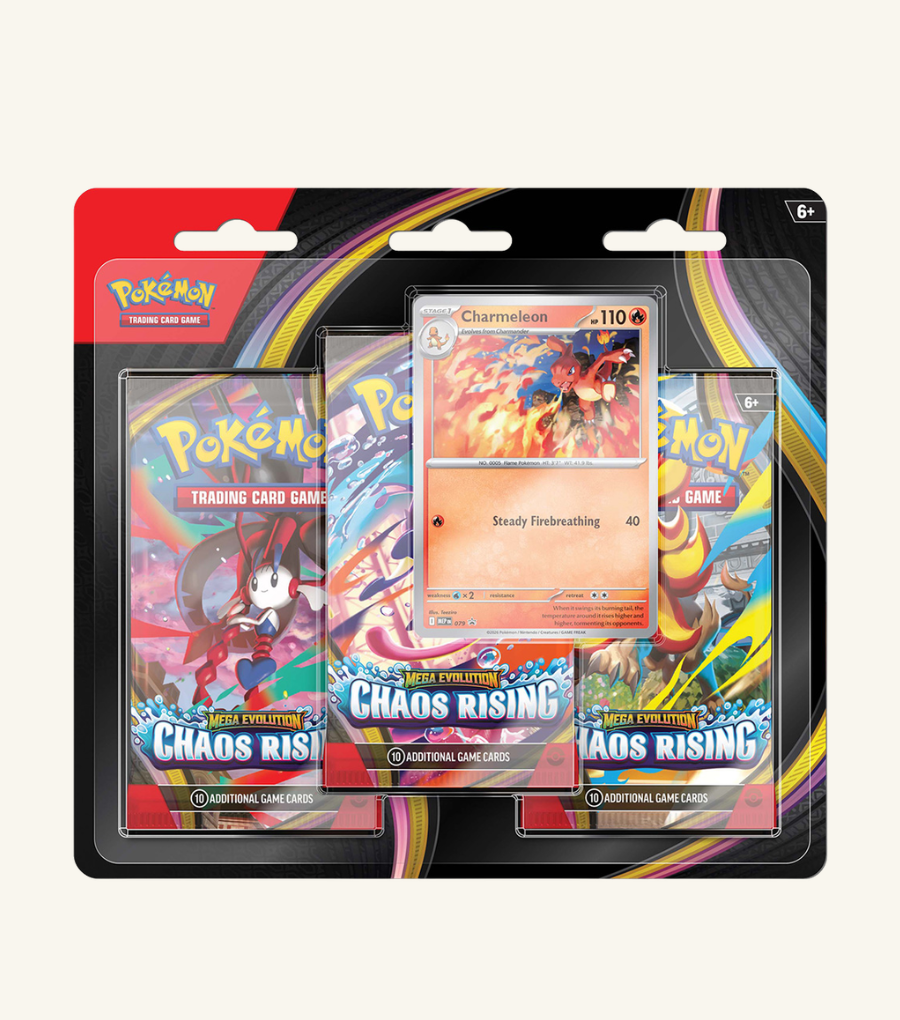 Pokemon Tcg Mega Evolutions 4 Chaos Rising Three Booster Blister