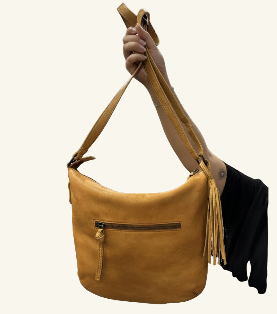 Rh -2512 Napoli Large Cross Body - Tan