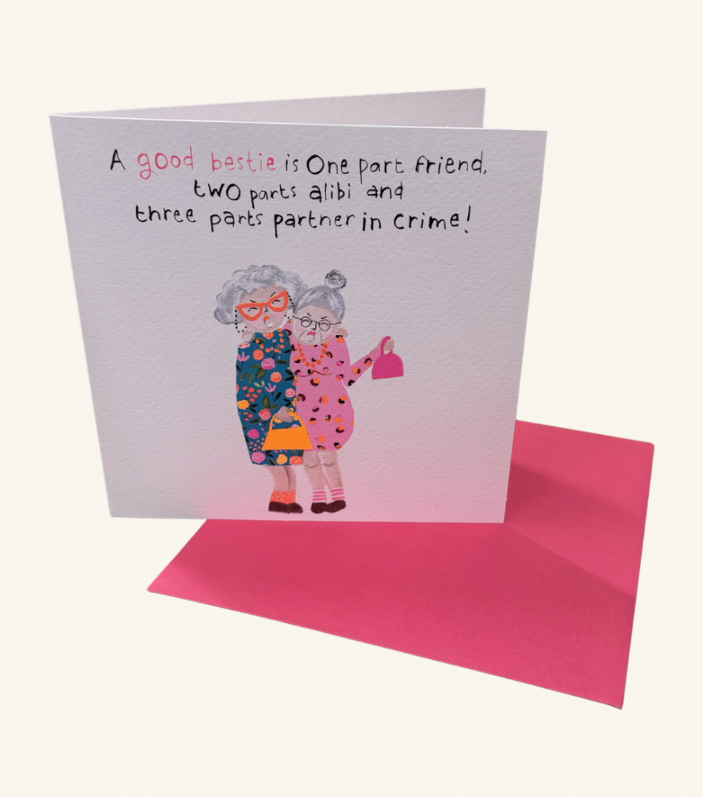 Partners In Crime - Comedy Greeting Card