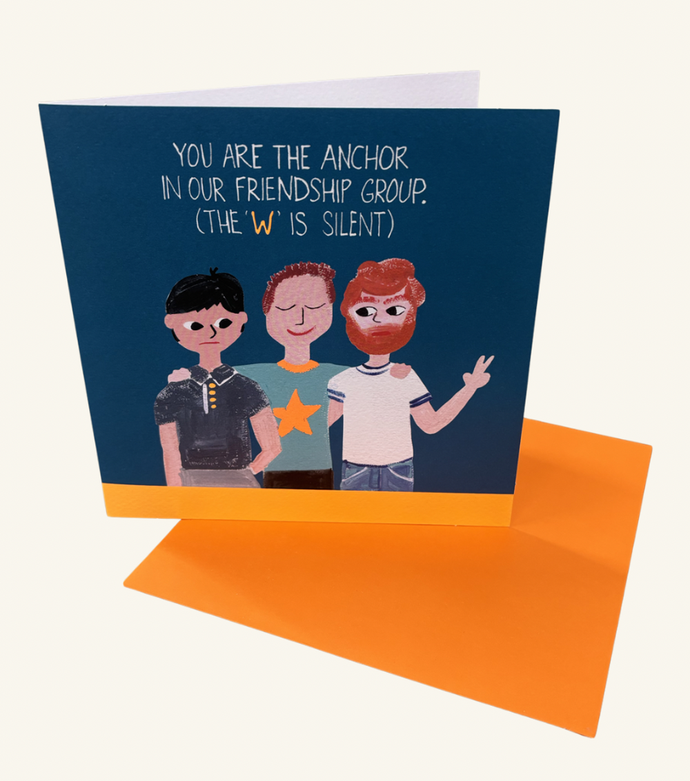  Anchor (With A Silent W) - Comedy Greeting Card