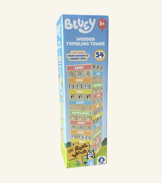 Bluey Wooden Tumbling Tower