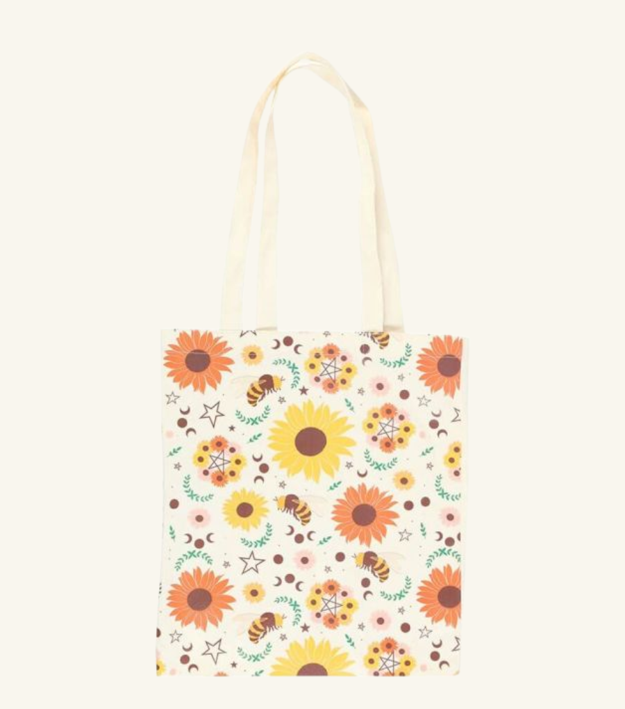 Summer Solstice Print Polycotton Tote Bag