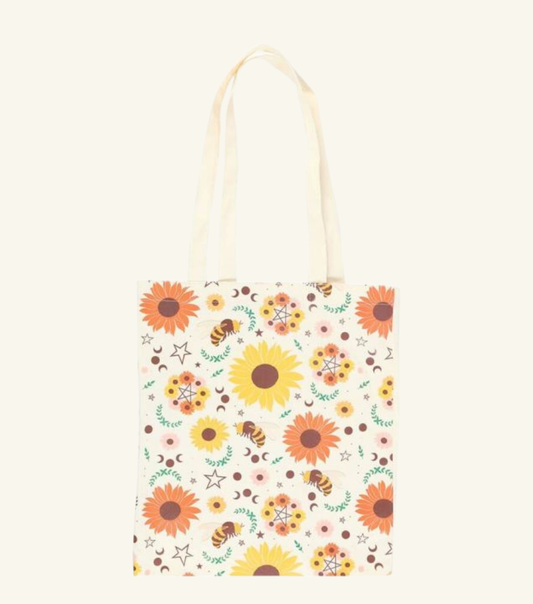 Summer Solstice Print Polycotton Tote Bag