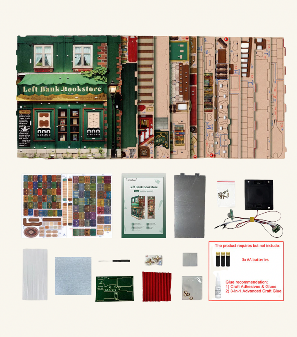 Book Nook - Left Bank Bookstore Light Up 3D Puzzle