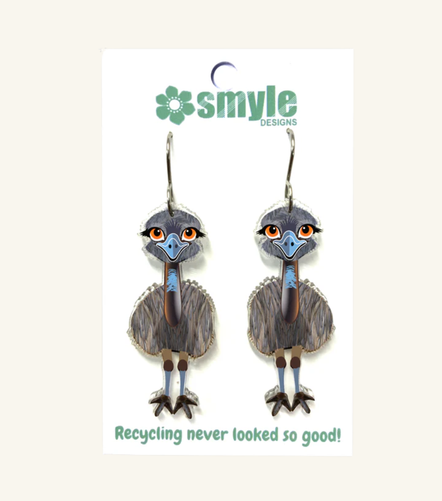 Smyle Designs Emu Earrings