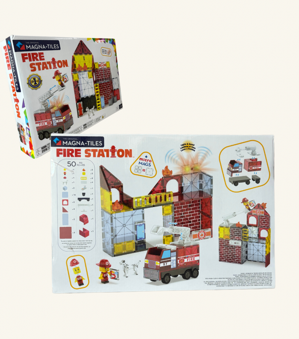 Magna Tile - Fire Station - 50 Pce