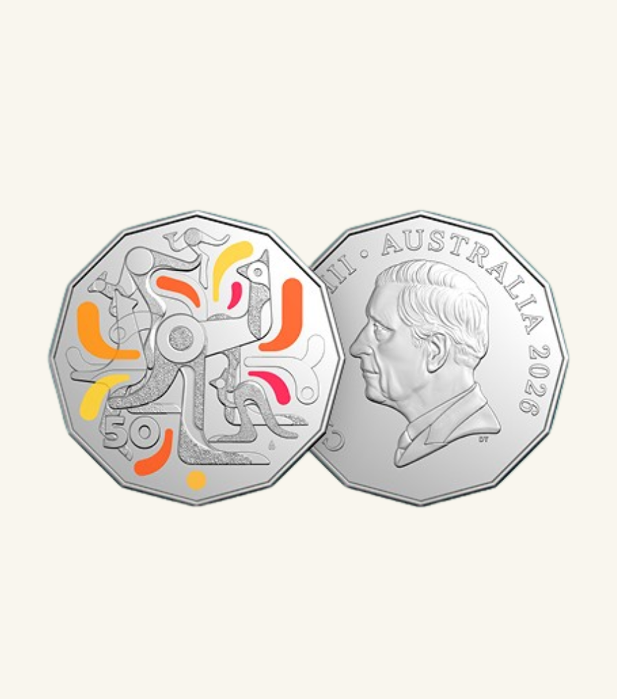 Coin Pack 50Cent 2026 Unc Coloured Celebrations