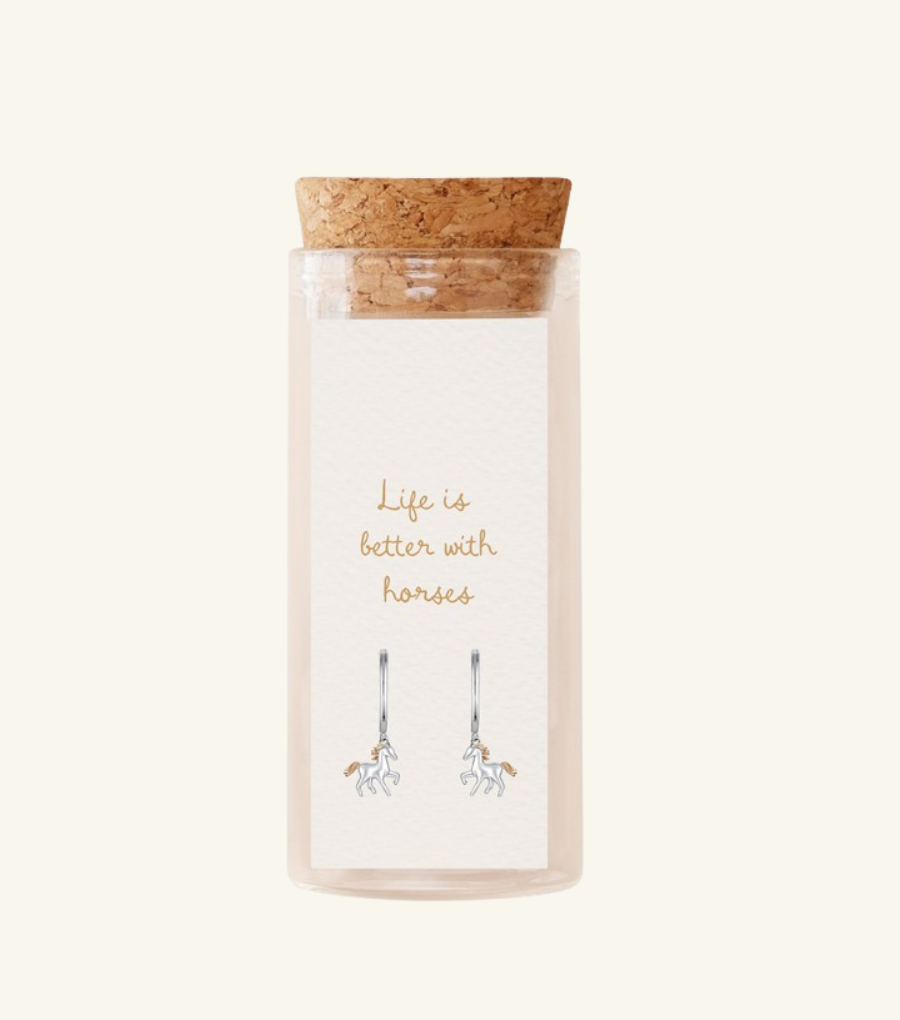 L&M Petites Horses Hanging Earring