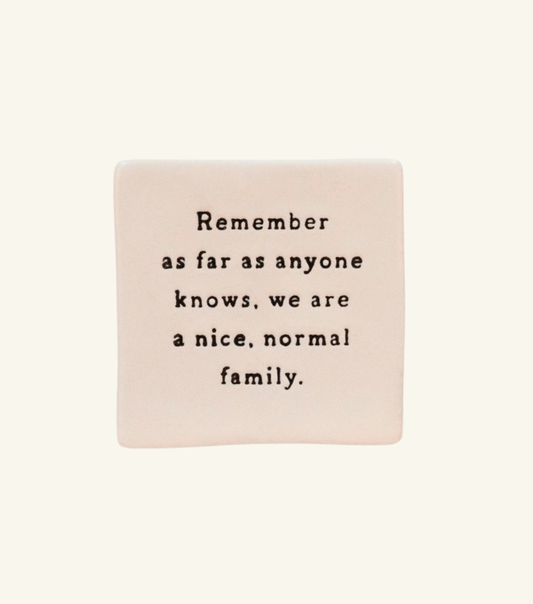 Normal Family Oh Clay Magnet