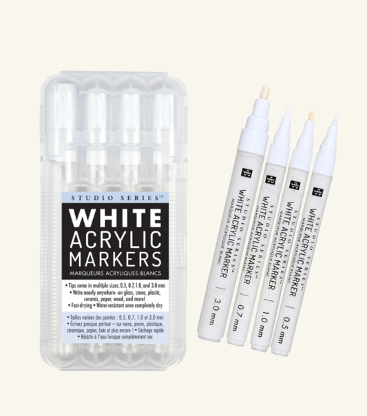 Studio Series White Acrylic Markers