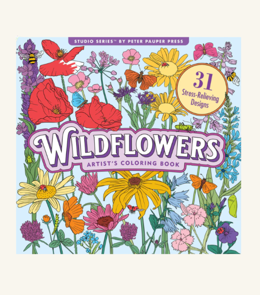 Adult Colour Book - Field Of Wildflowers